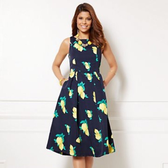 Eva Mendes Felicity Lemon Dress - Picture 2 of 4